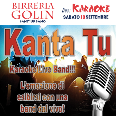 TreDi presenta Kanta Tu live @ Birreria Golin