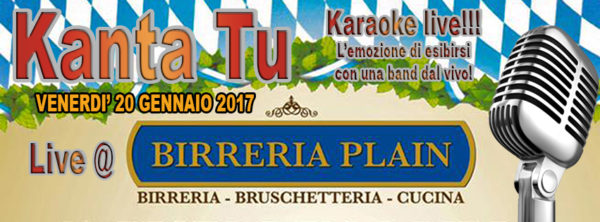 TreDi presenta Kanta Tu live @ Birreria Plain