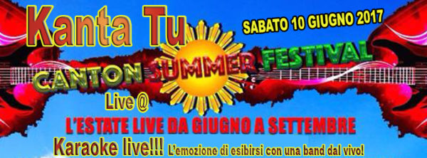 TreDi presenta Kanta Tu live @ Canton Summer Festival