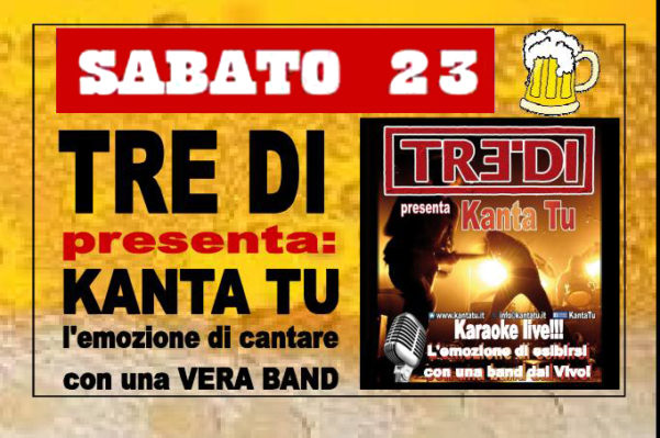 TreDi presenta Kanta Tu live @ Altabirra Altavilla