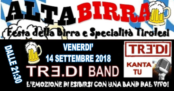 TreDi presenta Kanta Tu live @ Altabirra Altavilla