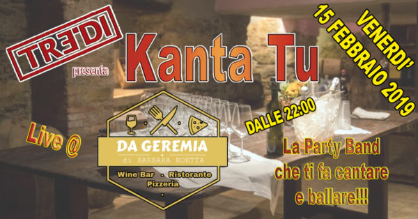 TreDi presenta Kanta Tu live @ Da Geremia